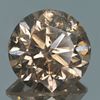 Diamant Natur 1.0ct.  Fancy Light Yellowish Brown I2, Durchmesser 7.84mm