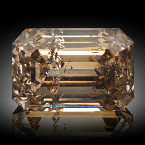 Diamant Natur 2.11ct. Fancy yellowish Brown I1, ca. 8.3x5.6x4.2mm